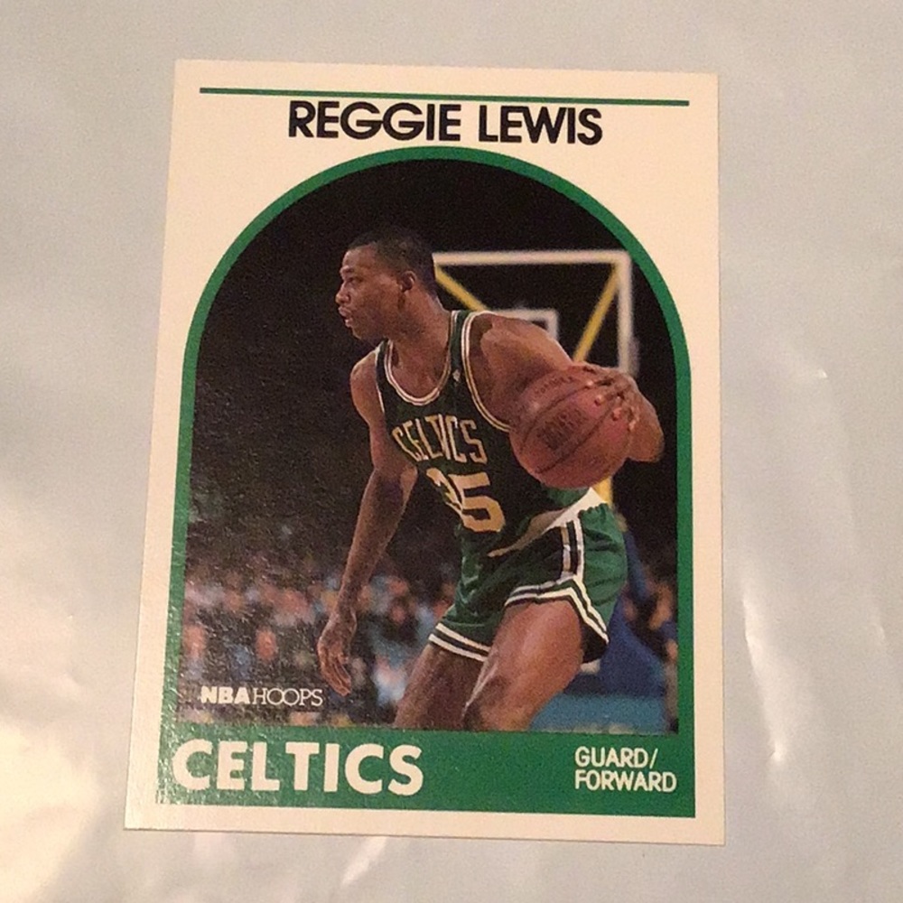 Reggie Lewis Boston Celtics 1989 NBA HOOPS CARD